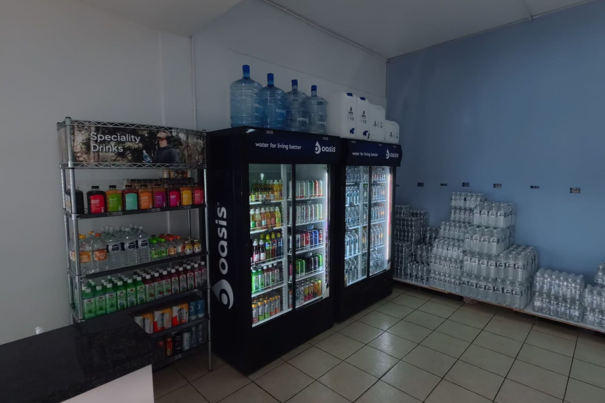 Inside the store